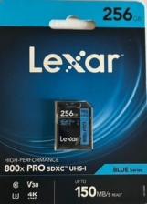Карта памяти Lexar Blue sdxc 256GB 150Mb/s Карта памяти Lexar Blue sdxc 256GB 150Mb/s