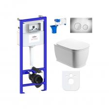 Комплект: инсталляция с унитазом Lavinia Boho Bell Pro Rimless 7 в 1 87040042 - комплексное предложение, включающее все необходимое для установки и комфортного использования подвесной керамики. Чаша унитаза крепится на инсталляционную систему, далее на стену монтируется клавиша смыва для подачи воды. Подвесной унитаз, как правило, находится над полом на высоте около 100 мм, что облегчает уборку и обеспечивает доступ для свободного мытья пола под чашей. Санитарный фарфор Lavinia Boho имеет более твердую и гладкую поверхность, нежели сантехнический фаянс. Благодаря современному оборудованию и обжигу керамики при температуре 1250 °С образуется беспористая многослойная глазурь, которая отличается низким коэффициентом водопоглощения и меньше впитывает грязь и запахи. Сиденье с крышкой изготовлено из прочного дюропласта с петлями из нержавеющей стали и имеет идеальное сочетание глянцевого цвета с керамикой. Комплект: инсталляция с унитазом Lavinia Boho Bell Pro Rimless 7 в 1 87040042 - комплексное предложение, включающее все необходимое для установки и комфортного использования подвесной керамики. Чаша унитаза крепится на инсталляционную систему, далее на стену монтируется клавиша смыва для подачи воды. Подвесной унитаз, как правило, находится над полом на высоте около 100 мм, что облегчает уборку и обеспечивает доступ для свободного мытья пола под чашей. Санитарный фарфор Lavinia Boho имеет более твердую и гладкую поверхность, нежели сантехнический фаянс. Благодаря современному оборудованию и обжигу керамики при температуре 1250 °С образуется беспористая многослойная глазурь, которая отличается низким коэффициентом водопоглощения и меньше впитывает грязь и запахи. Сиденье с крышкой изготовлено из прочного дюропласта с петлями из нержавеющей стали и имеет идеальное сочетание глянцевого цвета с керамикой.