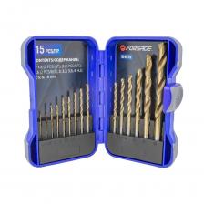 Набор сверл по металлу 15 предметов (1.5 - 2 шт, 2 - 2 шт, 2.5 - 2 шт, 3, 3.2, 3.5, 4, 4.5, 5, 6, 8, 10 мм в кейсе) Forsage F-924U15(51933) Набор сверл по металлу 15 предметов (1.5 - 2 шт, 2 - 2 шт, 2.5 - 2 шт, 3, 3.2, 3.5, 4, 4.5, 5, 6, 8, 10 мм в кейсе) Forsage F-924U15(51933)