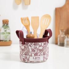 Корзинка текстильная «Этель. Восточные узоры», 12x14 см Корзинка текстильная «Этель. Восточные узоры», 12x14 см