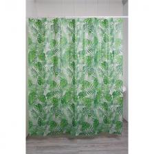 занавеска для ванной OFELIS Hantverk 180х180см PEVA зеленая занавеска для ванной OFELIS Hantverk 180х180см PEVA зеленая