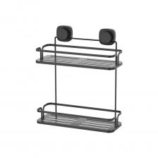 Полка настенная Zalger прямая 2 уровня чёрная Полка настенная Zalger прямая 2 уровня чёрная