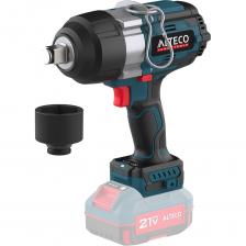 Бесщеточный аккумуляторный ударный гайковерт ALTECO CIW 21-1200 Li BL Solo (без АКБ И ЗУ)предназначен для быстрого завинчивания и отвинчивания болтов и гаек, особенно при работе с автомобилями, металлическими конструкциями и монтажными системами. Обладает высоким крутящим моментом 1200 Н·м и металлическим редуктором, обеспечивая надежную работу даже под нагрузкой. Благодаря 3 режимам скорости и электронной регулировке оборотов, инструмент легко адаптируется под разные задачи. ALTECO CIW 21-1200 BL Solo разработан для профессионального применения и уверенно справляется с интенсивными нагрузками.Бесщеточный и мощный двигатель — увеличенный ресурс, стабильная работа под нагрузкой.Высокий крутящий момент: до 1200 Нм при затягивании и до 1400 Нм при срыве — обеспечивает легкое откручивание даже прикипевших и заржавевших крепежей и надежную затяжку без усилий.Электронная регулировка оборотов — позволяет точно подбирать скорость под каждую задачу.Металлический корпуса редуктора — повышенная прочность и устойчивость к нагрузкам.Двойной металлический корпус двигателя — повышенная прочность, надежная защита внутренних компонентов и устойчивость к перегреву.3 скорости — для гибкой настройки под различные типы крепежа.Реверс — удобен для завинчивания и отвинчивания болтов.LED-подсветка — для работы в слабоосвещённых местах.Мягкая накладка на рукоятке – комфортный хват и контроль инструмента при длительной работе. Бесщеточный аккумуляторный ударный гайковерт ALTECO CIW 21-1200 Li BL Solo (без АКБ И ЗУ)предназначен для быстрого завинчивания и отвинчивания болтов и гаек, особенно при работе с автомобилями, металлическими конструкциями и монтажными системами. Обладает высоким крутящим моментом 1200 Н·м и металлическим редуктором, обеспечивая надежную работу даже под нагрузкой. Благодаря 3 режимам скорости и электронной регулировке оборотов, инструмент легко адаптируется под разные задачи. ALTECO CIW 21-1200 BL Solo разработан для профессионального применения и уверенно справляется с интенсивными нагрузками.Бесщеточный и мощный двигатель — увеличенный ресурс, стабильная работа под нагрузкой.Высокий крутящий момент: до 1200 Нм при затягивании и до 1400 Нм при срыве — обеспечивает легкое откручивание даже прикипевших и заржавевших крепежей и надежную затяжку без усилий.Электронная регулировка оборотов — позволяет точно подбирать скорость под каждую задачу.Металлический корпуса редуктора — повышенная прочность и устойчивость к нагрузкам.Двойной металлический корпус двигателя — повышенная прочность, надежная защита внутренних компонентов и устойчивость к перегреву.3 скорости — для гибкой настройки под различные типы крепежа.Реверс — удобен для завинчивания и отвинчивания болтов.LED-подсветка — для работы в слабоосвещённых местах.Мягкая накладка на рукоятке – комфортный хват и контроль инструмента при длительной работе.