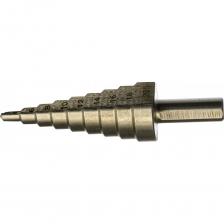 Ступенчатое сверло по металлу Сверло ступенчатое (4-20 мм; 9 ступеней; HSS) по металлу FIT IT 36395 Ступенчатое сверло по металлу Сверло ступенчатое (4-20 мм; 9 ступеней; HSS) по металлу FIT IT 36395