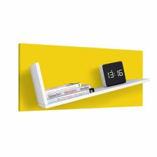 Полка Polini kids Mirum 5Y 800, белый-жёлтая Полка Polini kids Mirum 5Y 800, белый-жёлтая