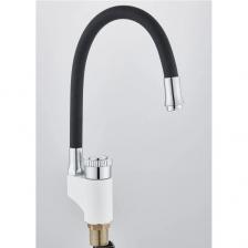 Смеситель сборный для кухни с гибким изливом Potato (Потато) P58388х6 белый/черный Смеситель сборный для кухни с гибким изливом Potato (Потато) P58388х6 белый/черный