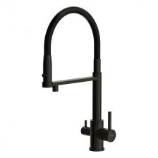 смеситель для кухни CERSANIT Zen с фильтром гибкий латунь черный смеситель для кухни CERSANIT Zen с фильтром гибкий латунь черный