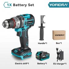 YOFIDRA Бесщеточная ударная дрель 18В 13мм YOFIDRA Бесщеточная ударная дрель 18В 13мм