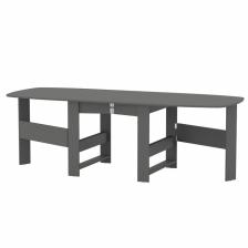 Стол – книжка, 300(1700/2280)x880x740 мм, цвет графит Стол – книжка, 300(1700/2280)x880x740 мм, цвет графит