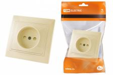 Tdm Розетка 2П с защитными шторками 10А 250В 1 шт Tdm Розетка 2П с защитными шторками 10А 250В 1 шт