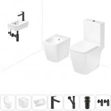 Комплексное предложение по специальной цене, включающее все необходимое для обустройства санузла / ванной комнаты. Как правило, унитаз и биде устанавливаются рядом как по функциональным соображениям, так и для экономии места. Санитарный фарфор Lavinia Boho имеет более твердую и гладкую поверхность, нежели сантехнический фаянс. Система антивсплеск увеличивает гигиеничность использования изделия и делает уборку более быстрой и простой. Компактная подвесная раковина Lavinia Boho One (370 х 245 х 100) — оптимально подходит для небольших ванных комнат или гостевых санузлов/ Дизайнерская сантехника изготовлена в едином стиле: изделия прекрасно дополняют друг друга и формируют органичный тандем с латунными сифонами, донными клапанами, выпусками, угловыми вентилями и элегантными аксессуарами. Комплексное предложение по специальной цене, включающее все необходимое для обустройства санузла / ванной комнаты. Как правило, унитаз и биде устанавливаются рядом как по функциональным соображениям, так и для экономии места. Санитарный фарфор Lavinia Boho имеет более твердую и гладкую поверхность, нежели сантехнический фаянс. Система антивсплеск увеличивает гигиеничность использования изделия и делает уборку более быстрой и простой. Компактная подвесная раковина Lavinia Boho One (370 х 245 х 100) — оптимально подходит для небольших ванных комнат или гостевых санузлов/ Дизайнерская сантехника изготовлена в едином стиле: изделия прекрасно дополняют друг друга и формируют органичный тандем с латунными сифонами, донными клапанами, выпусками, угловыми вентилями и элегантными аксессуарами.