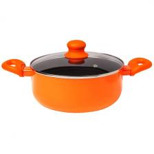 Кастрюля алюминиевая Servitta Siesta, 4 л, оранжевый (Sr0182) Кастрюля алюминиевая Servitta Siesta, 4 л, оранжевый (Sr0182)