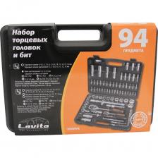 Набор Lavita LA 500094 состоит из 94 инструментов для монтажа/демонтажа резьбовых соединений с внешним и внутренним профилем. Данный набор станет хорошим решением для ремонта собственного автомобиля и устранения бытовых проблем.В набор входит два комплекта инструментов - с квадратом 1/2 и 1/4. Благодаря такой комплектации данный набор имеет широкое поле применения, начиная ремонта компактной техники, заканчивая ремонтом легкового автомобиля или микроавтобуса. Системы этих двух присоединительных квадратом обеспечивают обширный диапазон размеров торцевых головок от 4 до 32 мм, что перекрывает практически все запросы при работе в мастерской. Инструменты изготовлены из легированной хром-ванадиевой стали, которая обеспечивает высокую твердость, стойкость к нагрузкам и деформации и повреждениям. Пластиковый кейс удобен для хранения и транспортировки набора. Комплектация: Инструменты 1/4: Торцевые головки 6-гр 4, 4.5, 5, 5.5, 6, 7, 8, 9, 10, 11, 12, 13, 14 мм- Торцевые головки, удлиненные 6-гр - 6, 7, 8, 9, 10, 11, 12, 13 мм- Головки с насадками – TORX (Е-стандарт) E4, E5, E6, E7, E8- Трещотка на 45 зубов с реверсом и быстрым сбросом- Вороток с плавающей головкой- Карданный шарнир- вороток прямой- Удлинитель гибкий 150 мм- Головки с насадками - SL - 4, 5.5, 7 мм / PH1, PH2 / PZ1, PZ2 / TORX: T8, T10, T15, T20, T25, T30/ HEX: 3, 4, 5, 6 мм- Шестигранники - 1.5, 2, 2.5 мм Инструменты 1/2: Торцевые головки 6-гр - 10, 11, 12, 13, 14, 15, 16, 17, 18, 19, 20, 21, 22, 23, 24, 27, 30, 32 мм - Торцевые головки, удлиненные 6-гр - 14, 15, 17, 19 мм- Трещотка на 45 зубов с реверсом и быстрым сбросом- свечные головки- 16, 21 – 2 шт.- Удлинители – 125, 250 мм- Карданный шарнир- Переходник - 3/8(F)x1/2(M)- Адаптер для бит 1/2(F)-5/16- Биты 5/16, длина 30 мм: PZ3, PZ4 / TORX: T40, T45, T50, T55 / HEX: 8, 10, 12, 14 мм / SL 8, 10, 12 мм / PH3, PH4 Комплектация: Пластиковый кейс, 1 шт. Набор Lavita LA 500094 состоит из 94 инструментов для монтажа/демонтажа резьбовых соединений с внешним и внутренним профилем. Данный набор станет хорошим решением для ремонта собственного автомобиля и устранения бытовых проблем.В набор входит два комплекта инструментов - с квадратом 1/2 и 1/4. Благодаря такой комплектации данный набор имеет широкое поле применения, начиная ремонта компактной техники, заканчивая ремонтом легкового автомобиля или микроавтобуса. Системы этих двух присоединительных квадратом обеспечивают обширный диапазон размеров торцевых головок от 4 до 32 мм, что перекрывает практически все запросы при работе в мастерской. Инструменты изготовлены из легированной хром-ванадиевой стали, которая обеспечивает высокую твердость, стойкость к нагрузкам и деформации и повреждениям. Пластиковый кейс удобен для хранения и транспортировки набора. Комплектация: Инструменты 1/4: Торцевые головки 6-гр 4, 4.5, 5, 5.5, 6, 7, 8, 9, 10, 11, 12, 13, 14 мм- Торцевые головки, удлиненные 6-гр - 6, 7, 8, 9, 10, 11, 12, 13 мм- Головки с насадками – TORX (Е-стандарт) E4, E5, E6, E7, E8- Трещотка на 45 зубов с реверсом и быстрым сбросом- Вороток с плавающей головкой- Карданный шарнир- вороток прямой- Удлинитель гибкий 150 мм- Головки с насадками - SL - 4, 5.5, 7 мм / PH1, PH2 / PZ1, PZ2 / TORX: T8, T10, T15, T20, T25, T30/ HEX: 3, 4, 5, 6 мм- Шестигранники - 1.5, 2, 2.5 мм Инструменты 1/2: Торцевые головки 6-гр - 10, 11, 12, 13, 14, 15, 16, 17, 18, 19, 20, 21, 22, 23, 24, 27, 30, 32 мм - Торцевые головки, удлиненные 6-гр - 14, 15, 17, 19 мм- Трещотка на 45 зубов с реверсом и быстрым сбросом- свечные головки- 16, 21 – 2 шт.- Удлинители – 125, 250 мм- Карданный шарнир- Переходник - 3/8(F)x1/2(M)- Адаптер для бит 1/2(F)-5/16- Биты 5/16, длина 30 мм: PZ3, PZ4 / TORX: T40, T45, T50, T55 / HEX: 8, 10, 12, 14 мм / SL 8, 10, 12 мм / PH3, PH4 Комплектация: Пластиковый кейс, 1 шт.