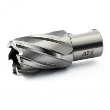 Сверло корончатое AT-S BS3033 предназначено для магнитных сверлильных станков. Применяется для сверления большинства металлов и их сплавов, за исключением сверхпрочных сталей и сплавов. Сверло изготовлено из высококачественной порошковой быстрорежущей стали HSS. Хвостовик – Weldon 19. Для сверления необходимо использовать центрирующий штифт (пилот, направляющая) размер 6.34х77 мм. В комплект поставки не входит и приобретается отдельно. Корончатое сверло обеспечивает высокую производительность и безупречный рез. Внимание, изображение товара может отличаться от реального! Верные параметры указаны в технических характеристиках товара. Сверло корончатое AT-S BS3033 предназначено для магнитных сверлильных станков. Применяется для сверления большинства металлов и их сплавов, за исключением сверхпрочных сталей и сплавов. Сверло изготовлено из высококачественной порошковой быстрорежущей стали HSS. Хвостовик – Weldon 19. Для сверления необходимо использовать центрирующий штифт (пилот, направляющая) размер 6.34х77 мм. В комплект поставки не входит и приобретается отдельно. Корончатое сверло обеспечивает высокую производительность и безупречный рез. Внимание, изображение товара может отличаться от реального! Верные параметры указаны в технических характеристиках товара.