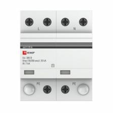EKF Устройство защиты от импульсных перенапряжений Тип 1 Iimp 25kA (10/350?s) spd-t1-25-2p 1 шт EKF Устройство защиты от импульсных перенапряжений Тип 1 Iimp 25kA (10/350?s) spd-t1-25-2p 1 шт