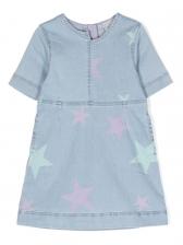 Stella McCartney Kids джинсовое платье с принтом, синий Stella McCartney Kids джинсовое платье с принтом, синий