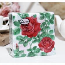Салфетки бумажные ТероПром 9526410 Desna Design "Английская роза",1 слоя,24x24,40 листов Салфетки бумажные ТероПром 9526410 Desna Design "Английская роза",1 слоя,24x24,40 листов
