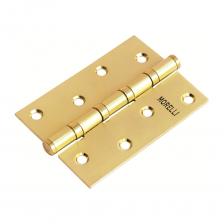 MORELLI Петля стальная с подшипником MSN 100x70x2.5-4BB SG, универсальная 1шт., цвет - мат.золото - это высококачественная стальная петля, предназначенная для деревянных дверей. Она обеспечивает надежное и долговечное крепление, благодаря многослойному гальваническому покрытию и стали, из которой она изготовлена. Особенностью данной модели является ее работоспособность, которая составляет 200 000 циклов открывания/закрывания. Это гарантирует, что петля будет служить вам долгое время, сохраняя свою функциональность и внешний вид. Продаются поштучно. Для комплектации одной двери требуется две штуки. MORELLI Петля стальная с подшипником MSN 100x70x2.5-4BB SG, универсальная 1шт., цвет - мат.золото - это высококачественная стальная петля, предназначенная для деревянных дверей. Она обеспечивает надежное и долговечное крепление, благодаря многослойному гальваническому покрытию и стали, из которой она изготовлена. Особенностью данной модели является ее работоспособность, которая составляет 200 000 циклов открывания/закрывания. Это гарантирует, что петля будет служить вам долгое время, сохраняя свою функциональность и внешний вид. Продаются поштучно. Для комплектации одной двери требуется две штуки.