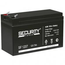 Аккумуляторная батарея Security Force SF 1207 12В 7Ач (12V 7Ah), аккумулятор для детского электромобиля, мотоцикла, эхолота, фонарика Аккумуляторная батарея Security Force SF 1207 12В 7Ач (12V 7Ah), аккумулятор для детского электромобиля, мотоцикла, эхолота, фонарика