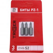 Биты ПРОФИ (3 шт; 25 мм; PZ1) ТРИГГЕР 84963 тов-128284 Биты ПРОФИ (3 шт; 25 мм; PZ1) ТРИГГЕР 84963 тов-128284