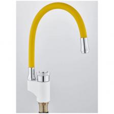 Смеситель сборный для кухни с гибким изливом Potato (Потато) P58388х11 белый/зеленый Смеситель сборный для кухни с гибким изливом Potato (Потато) P58388х11 белый/зеленый