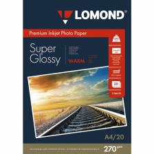 Фотобумага LOMOND 1106101 суперглянцевая тепло-белая А4, 270 г/м2, 20 листов Фотобумага LOMOND 1106101 суперглянцевая тепло-белая А4, 270 г/м2, 20 листов