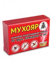 Мухояр дымовая шашка (мухи, комары, осы) 50г Мухояр дымовая шашка (мухи, комары, осы) 50г