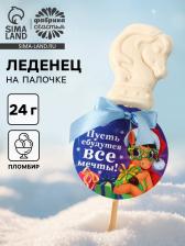 Леденец новогодний «Пусть сбудутся все мечты», в виде лошади, 24 г Леденец новогодний «Пусть сбудутся все мечты», в виде лошади, 24 г