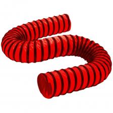 Воздуховод серии Tex PVC F 300 H с повышенной износоустойчивостью. Воздуховод широкого спектра применения из полиэфирной ткани красного цвета с пропиткой ПВХ и каркасом из стальной высокоуглеродистой проволоки с дополнительной защитной лентой. Гибкий, стоек сжатию и растяжению. Позволяет отвести статическое электричество при заземлении стальной спирали.Применение:Транспортировка материалов с невысокими абразивными свойствами, отвод выхлопных газов и газов сварочного оборудования, отвод химических паров и влажного воздуха в системах вентиляции, отопления и аспирации. Пригоден для внутреннего и наружного применения.Конструкция:Стенка из полиэфирной ткани с пропиткой ПВХ толщиной 0,3 мм.Спираль из высокоуглеродистой стальной проволоки с антикоррозионным покрытием.Внешняя защитная полоса из ПВХ ткани черного цвета.Цвет: красный (код цвета R).Свойства:легкийспособен снимать электростатическое напряжениетрудновоспламеняемыйхорошая сжимаемостьустойчивость к атмосферным воздействиям.морозостойкостьабразивостойкийустойчивость к ультрафиолету и озонуустойчив к высокой влажностигазогерметичныйТемпературный режимот -30?С до + 90?СВнимание, изображение товара может отличаться от реального! Верные параметры указаны в технических характеристиках товара. Воздуховод серии Tex PVC F 300 H с повышенной износоустойчивостью. Воздуховод широкого спектра применения из полиэфирной ткани красного цвета с пропиткой ПВХ и каркасом из стальной высокоуглеродистой проволоки с дополнительной защитной лентой. Гибкий, стоек сжатию и растяжению. Позволяет отвести статическое электричество при заземлении стальной спирали.Применение:Транспортировка материалов с невысокими абразивными свойствами, отвод выхлопных газов и газов сварочного оборудования, отвод химических паров и влажного воздуха в системах вентиляции, отопления и аспирации. Пригоден для внутреннего и наружного применения.Конструкция:Стенка из полиэфирной ткани с пропиткой ПВХ толщиной 0,3 мм.Спираль из высокоуглеродистой стальной проволоки с антикоррозионным покрытием.Внешняя защитная полоса из ПВХ ткани черного цвета.Цвет: красный (код цвета R).Свойства:легкийспособен снимать электростатическое напряжениетрудновоспламеняемыйхорошая сжимаемостьустойчивость к атмосферным воздействиям.морозостойкостьабразивостойкийустойчивость к ультрафиолету и озонуустойчив к высокой влажностигазогерметичныйТемпературный режимот -30?С до + 90?СВнимание, изображение товара может отличаться от реального! Верные параметры указаны в технических характеристиках товара.