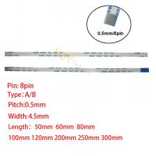 8-контактный 0,5 мм Шаг FFC FPC AWM 20624 80C 60V VW-1 A B Тип плоский гибкий кабель 60/100/150/200/250/300/400 мм 8-контактный 0,5 мм Шаг FFC FPC AWM 20624 80C 60V VW-1 A B Тип плоский гибкий кабель 60/100/150/200/250/300/400 мм
