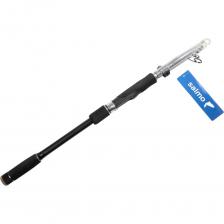 Телескопический спиннинг для путешествий из высокомодульного графита. Спиннинг оснащён современной разнесённой рукояткой из материала EVA с нижней гайкой, интегрированной в риаргрип. Антизахлёстные кольца корейского производства позволяют не опасаться захлёстов даже при ловле с мягкими плетёными шнурами. В отличие от большинства удилищ подобного типа, колена данного спиннинга не проворачиваются относительно друг друга даже после многочисленных забросов. Отличный спиннинг за демократичную цену. Телескопический спиннинг для путешествий из высокомодульного графита. Спиннинг оснащён современной разнесённой рукояткой из материала EVA с нижней гайкой, интегрированной в риаргрип. Антизахлёстные кольца корейского производства позволяют не опасаться захлёстов даже при ловле с мягкими плетёными шнурами. В отличие от большинства удилищ подобного типа, колена данного спиннинга не проворачиваются относительно друг друга даже после многочисленных забросов. Отличный спиннинг за демократичную цену.