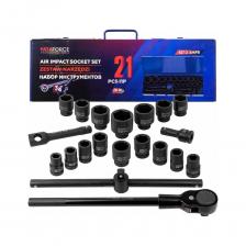 Надёжный и мощный набор, созданный для тех, кто сталкивается с самыми сложными задачами — от заржавевших соединений до чрезмерно затянутых гаек. Идеален для автосервисов, промышленных предприятий и серьёзных домашних мастеров.Основные преимуществаМатериал CrMo (хромомолибденовая сталь) Обеспечивает исключительную прочность и устойчивость к деформации даже при высоких ударных нагрузках.Фосфатное покрытие Защищает от коррозии и износа, продлевая срок службы инструмента в агрессивной среде.Ударные головки 6-гранные Надёжно фиксируются на крепеже, минимизируя риск срыва граней.Набор включает трещотку 3/4", Т-образный вороток и два удлинителя, которые обеспечивают мощный крутящий момент, удобный доступ к труднодоступным соединениям и надёжную работу с заржавевшими или туго затянутыми крепежами, а фосфатное покрытие защищает от коррозии и износаУниверсальность применения Подходит для работы с отечественными и зарубежными автомобилями, в гараже, на даче, в дороге и на производстве.Прочный металлический кейс Ударостойкий, с надёжными замками и петлями — удобно хранить и транспортировать. Надёжный и мощный набор, созданный для тех, кто сталкивается с самыми сложными задачами — от заржавевших соединений до чрезмерно затянутых гаек. Идеален для автосервисов, промышленных предприятий и серьёзных домашних мастеров.Основные преимуществаМатериал CrMo (хромомолибденовая сталь) Обеспечивает исключительную прочность и устойчивость к деформации даже при высоких ударных нагрузках.Фосфатное покрытие Защищает от коррозии и износа, продлевая срок службы инструмента в агрессивной среде.Ударные головки 6-гранные Надёжно фиксируются на крепеже, минимизируя риск срыва граней.Набор включает трещотку 3/4", Т-образный вороток и два удлинителя, которые обеспечивают мощный крутящий момент, удобный доступ к труднодоступным соединениям и надёжную работу с заржавевшими или туго затянутыми крепежами, а фосфатное покрытие защищает от коррозии и износаУниверсальность применения Подходит для работы с отечественными и зарубежными автомобилями, в гараже, на даче, в дороге и на производстве.Прочный металлический кейс Ударостойкий, с надёжными замками и петлями — удобно хранить и транспортировать.