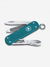 Складной нож Victorinox Classic Wild Jungle, бирюзовый, 0.6221.242g, Голубой Складной нож Victorinox Classic Wild Jungle, бирюзовый, 0.6221.242g, Голубой