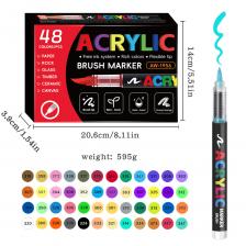 12/24/36/48Colors/set Acrylic Marker Pen Paint Brush Pen Painting Coloring Pen DIY Graffiti Art Making School and Office Supplie 12/24/36/48Colors/set Acrylic Marker Pen Paint Brush Pen Painting Coloring Pen DIY Graffiti Art Making School and Office Supplie
