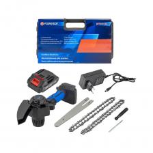 Пила цепная аккумуляторная Forsage (1 аккумулятор li-ion 20v, 2.0ah) F-WT03156(56460) Пила цепная аккумуляторная Forsage (1 аккумулятор li-ion 20v, 2.0ah) F-WT03156(56460)
