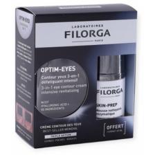 Optim-Eyes Eye Contour 3-в-1 15 мл с очищающим энзимным скрабом Skin-Prep Filorga Optim-Eyes Eye Contour 3-в-1 15 мл с очищающим энзимным скрабом Skin-Prep Filorga