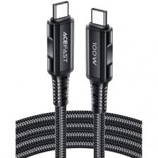 Кабель ACEFAST C4-03 USB-C to USB-C 2м 100W aluminum alloy charging data cable, черный AF-C4-03-BK Кабель ACEFAST C4-03 USB-C to USB-C 2м 100W aluminum alloy charging data cable, черный AF-C4-03-BK