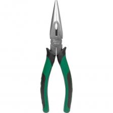 Профессиональные длинногубцы длиной 200 мм с удлиненными губками торговой марки Vell нужны для фиксации и удерживания различных элементов. Производятся из высококачественной инструментальной стали. Режущие кромки дополнительно закалены индукционным методом, подходят для резки проволоки различной твердости. Профессиональные длинногубцы длиной 200 мм с удлиненными губками торговой марки Vell нужны для фиксации и удерживания различных элементов. Производятся из высококачественной инструментальной стали. Режущие кромки дополнительно закалены индукционным методом, подходят для резки проволоки различной твердости.