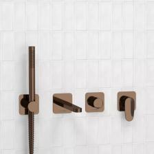 Встраиваемый смеситель для душа и ванны Wasserkraft Asphe A7751.287.289.290.292.291 С ВНУТРЕННЕЙ ЧАСТЬЮ, розовое золото Встраиваемый смеситель для душа и ванны Wasserkraft Asphe A7751.287.289.290.292.291 С ВНУТРЕННЕЙ ЧАСТЬЮ, розовое золото