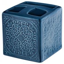 стакан для зубных щеток РЫЖИЙ КОТ Марокко керамика синий стакан для зубных щеток РЫЖИЙ КОТ Марокко керамика синий