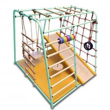 Детский спортивный комплекс Вертикаль Веселый Малыш MAXI горка мягкий бортик, изумрудный Детский спортивный комплекс Вертикаль Веселый Малыш MAXI горка мягкий бортик, изумрудный