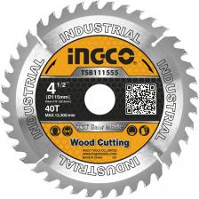 Пильный диск по дереву Диск пильный по дереву TCT (115х22 мм; 40Т) INGCO TSB111555 Пильный диск по дереву Диск пильный по дереву TCT (115х22 мм; 40Т) INGCO TSB111555