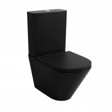 Унитаз-компакт напольный Grossman GR-4450BMSQ с микролифтом, черный матовый Унитаз-компакт напольный Grossman GR-4450BMSQ с микролифтом, черный матовый