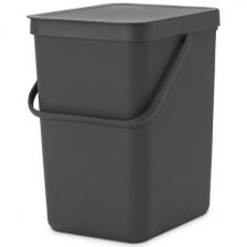 Встраиваемое мусорное ведро Brabantia Sort & Go, 25 л, серый (129940) Встраиваемое мусорное ведро Brabantia Sort & Go, 25 л, серый (129940)