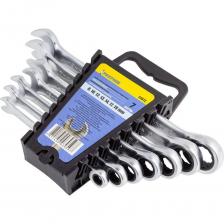 Набор комбинированных трещоточных ключей Partner 8, 10, 12, 13, 14, 17, 19 мм, в пластиковом держателе, 7 предметов PA-51072(51368) Набор комбинированных трещоточных ключей Partner 8, 10, 12, 13, 14, 17, 19 мм, в пластиковом держателе, 7 предметов PA-51072(51368)