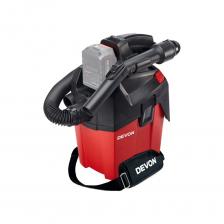 Пылесос аккумуляторный 20 В DEVON 4713-LI-20MC, 20В, воздушный поток 1,4 куб.м/мин, разрежение - 12 кПа, пылесборник - 6 литров. Предназначен для пылеудаления при работе с различными инструментам - циркулярными пилами, перфораторами и другими. Для работы с перфоратором предусмотрена специальная вакуумная насадка, которая держится на стене или потолке благодаря разрежению, создаваемому пылесосом. Пылесос аккумуляторный 20 В DEVON 4713-LI-20MC, 20В, воздушный поток 1,4 куб.м/мин, разрежение - 12 кПа, пылесборник - 6 литров. Предназначен для пылеудаления при работе с различными инструментам - циркулярными пилами, перфораторами и другими. Для работы с перфоратором предусмотрена специальная вакуумная насадка, которая держится на стене или потолке благодаря разрежению, создаваемому пылесосом.