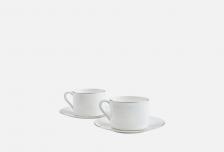 Набор чайных пар Blanc Platinum 4 шт MANDARIN DECOR Набор чайных пар Blanc Platinum 4 шт MANDARIN DECOR