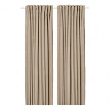 Штора IKEA Комплект из 2 штор затемняющих с креплением ROSENMANDEL 135x300 см Штора IKEA Комплект из 2 штор затемняющих с креплением ROSENMANDEL 135x300 см