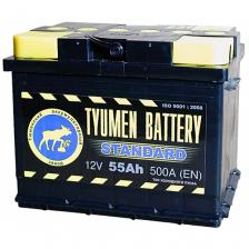 Автомобильный аккумулятор Tyumen Battery Standard 55 Ач прямая полярность L2 Автомобильный аккумулятор Tyumen Battery Standard 55 Ач прямая полярность L2