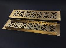 Прямоугольные алюминиевые вентиляционные решетки 2 шт. Прямоугольные алюминиевые вентиляционные решетки 2 шт.